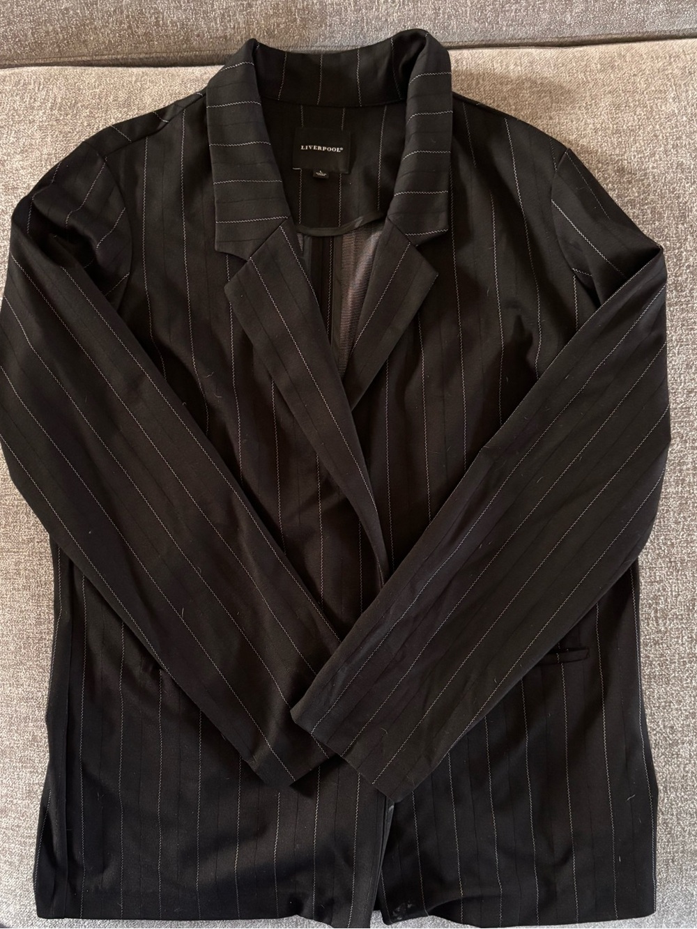Liverpool Black Pinstripe Blazer
